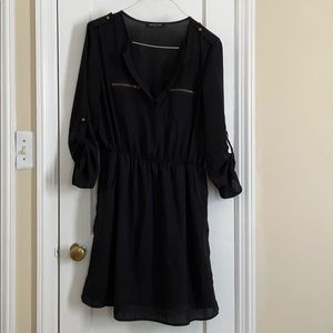 Easy black dress with pockets!!! 1x